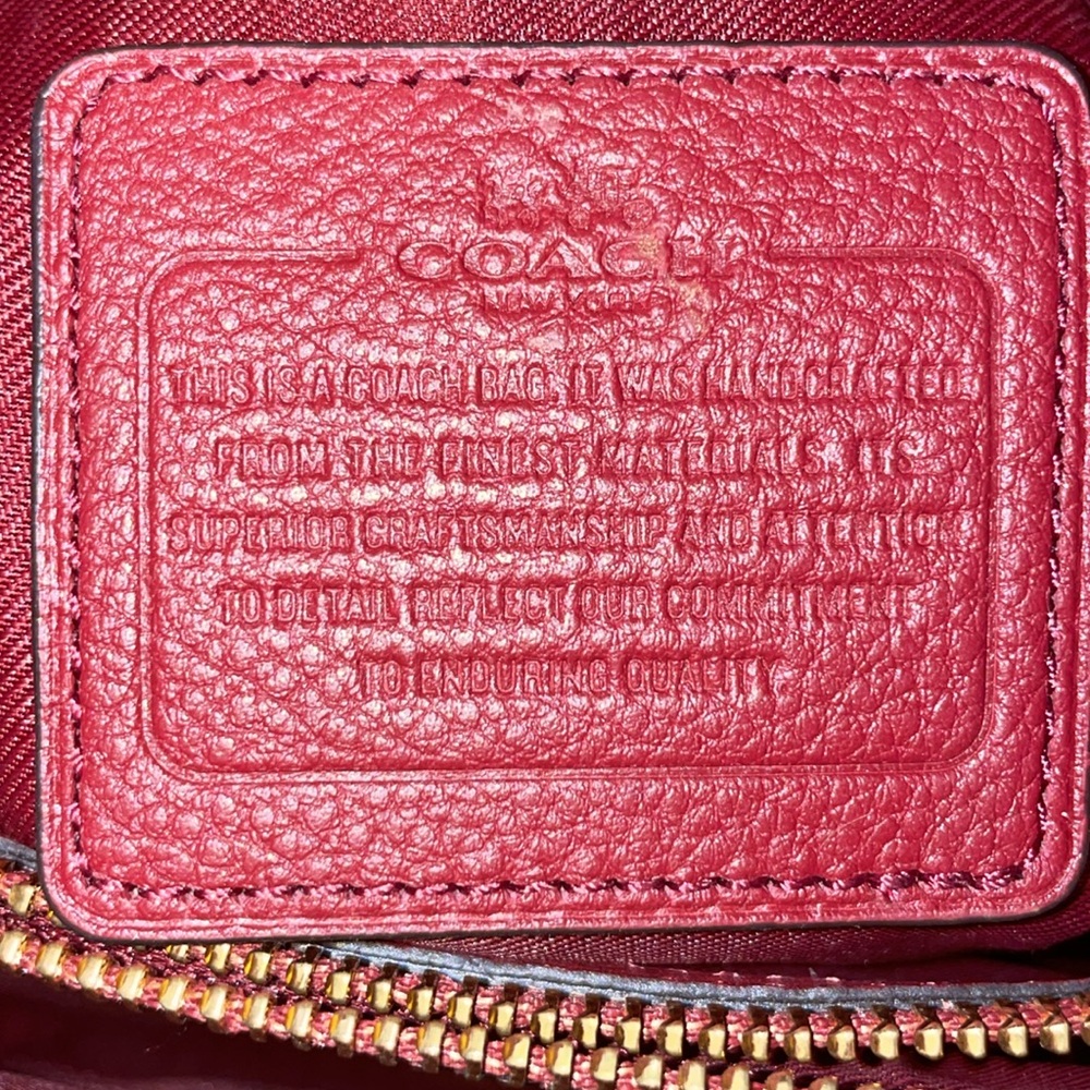 Coach Tote - Burgundy - Picture 5 of 5